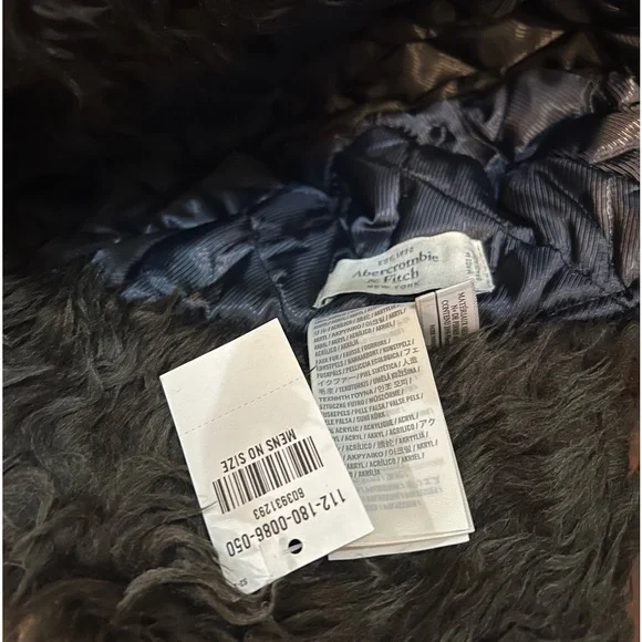 Abercrombie and Fitch Men’s Plaid Hat Trapper \ Hat with Faux Fur
